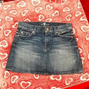 7 For All Mankind Denim Skirt